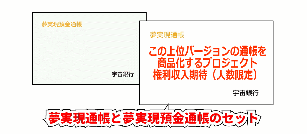 夢実現通帳商品化プロジェクトイメージ画像