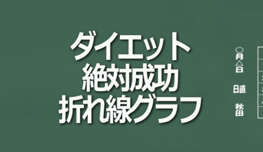 ダイエット絶対成功折れ線グラフ【無料ダウンロード】